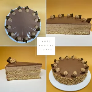 Haselnuss-Nougattorte (12-14 Stück)