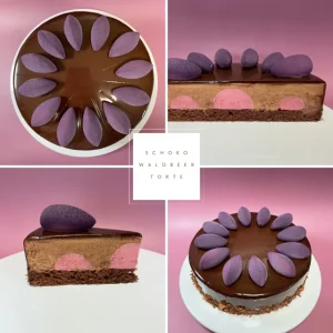 Schoko-Waldbeertorte (12-14 Stück)