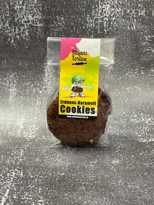 Erdnuss-Karamell Cookies