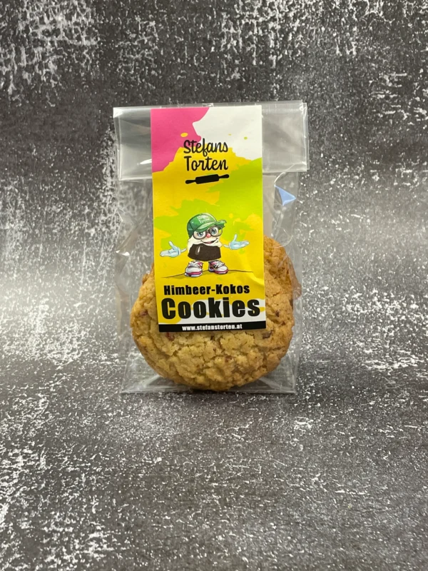 Himbeer-Kokos Cookies