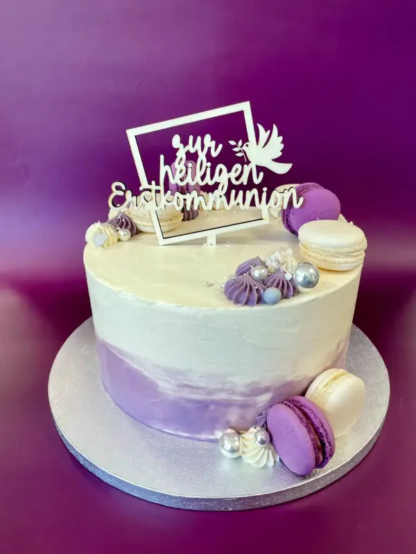 Naked Cake mit Macarons – Bild 5