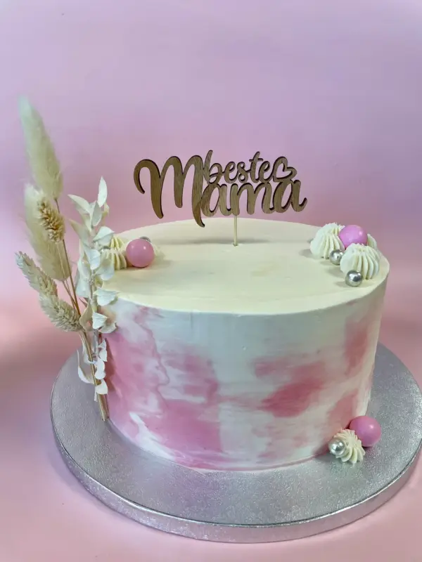Naked Cake mit Trockenblumen – Bild 4