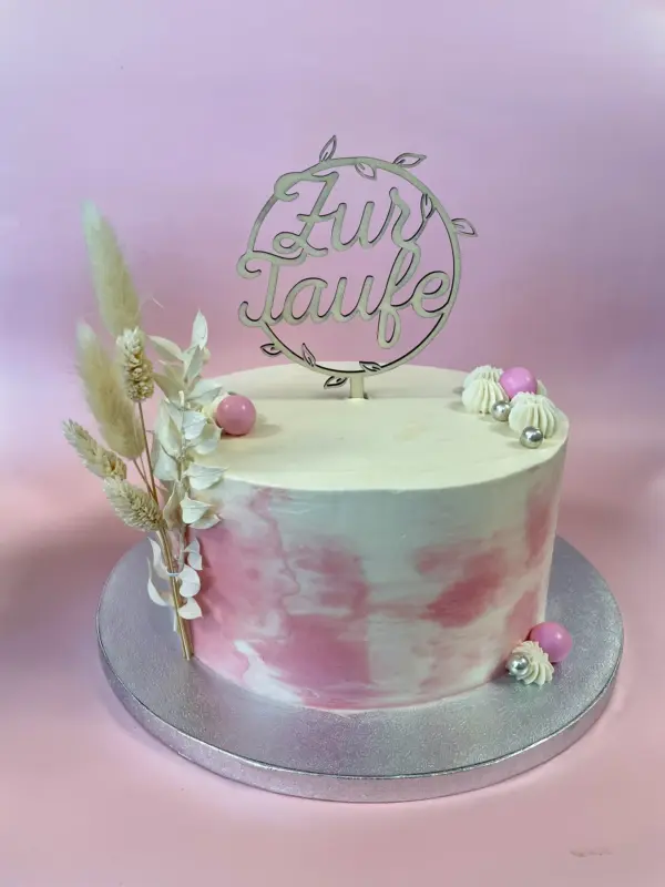 Naked Cake mit Trockenblumen – Bild 5