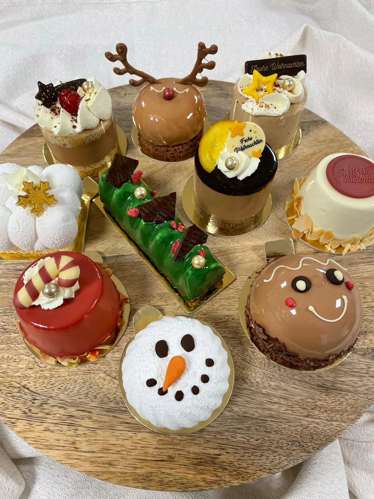 Weihnachts Törtchen mit diversen Motiven