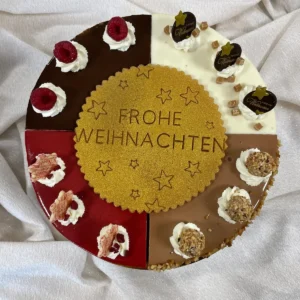 Weihnachtstorte mit Aufleger